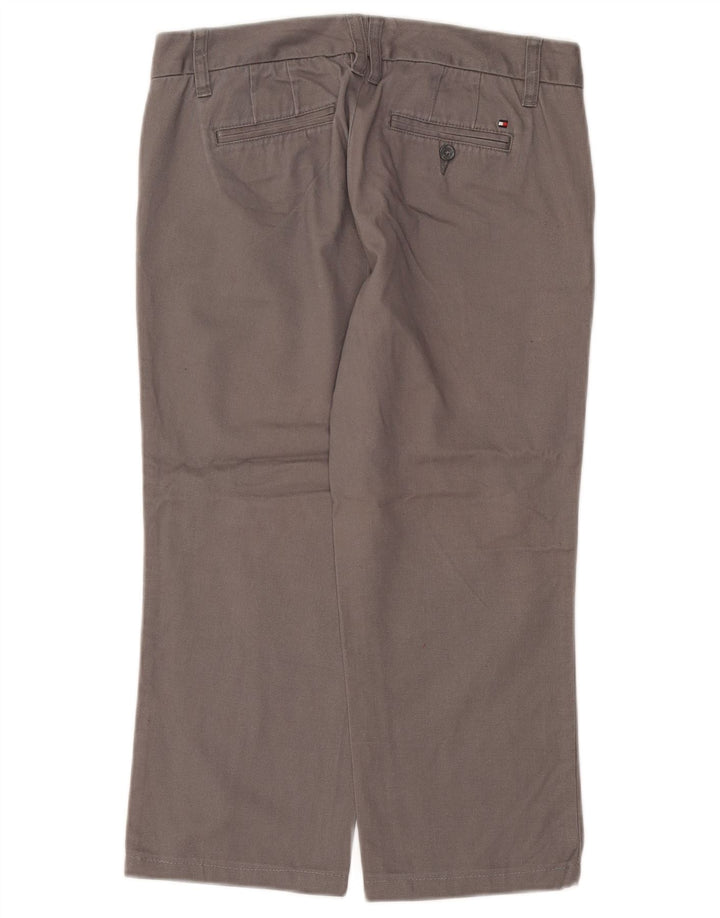 TOMMY HILFIGER Pantalones cortos rectos para mujer US 4 Small W25 L22 Gris