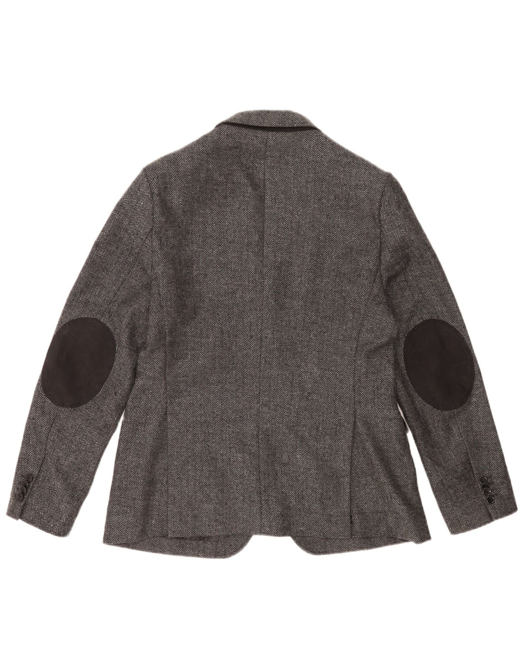Zara Chaqueta tipo blazer de 2 botones para hombre EU 52 Large Grey Herringbone
