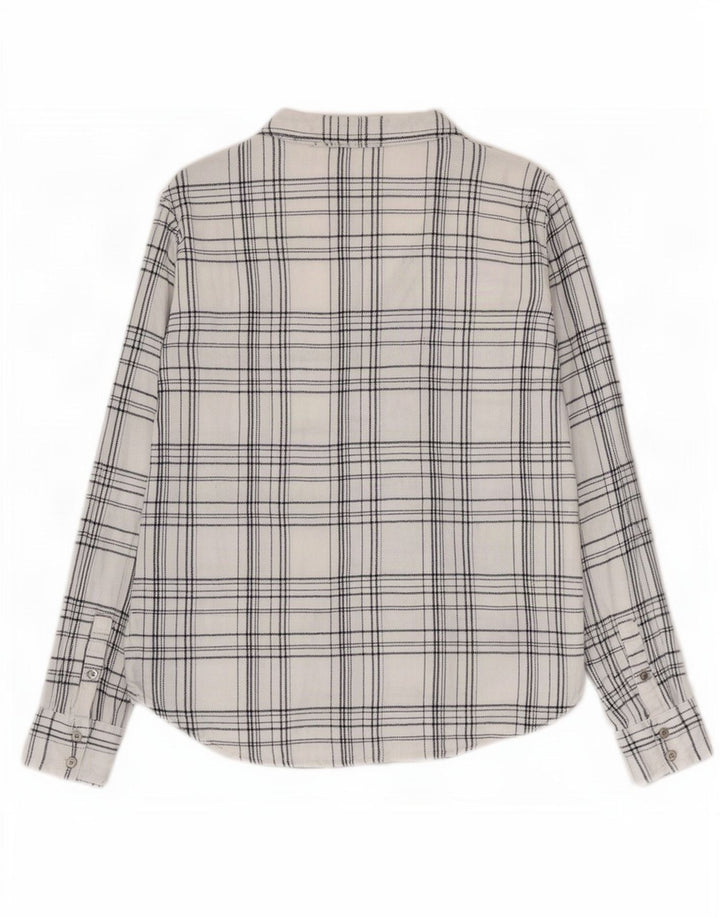 Calvin Klein Jeans Camisa para mujer Reino Unido 12 Medium White Check
