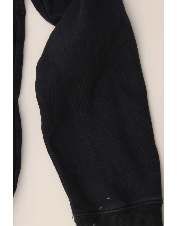 Marks & Spencer - Sudadera con cuello y cremallera para hombre, talla XL, algodón azul marino