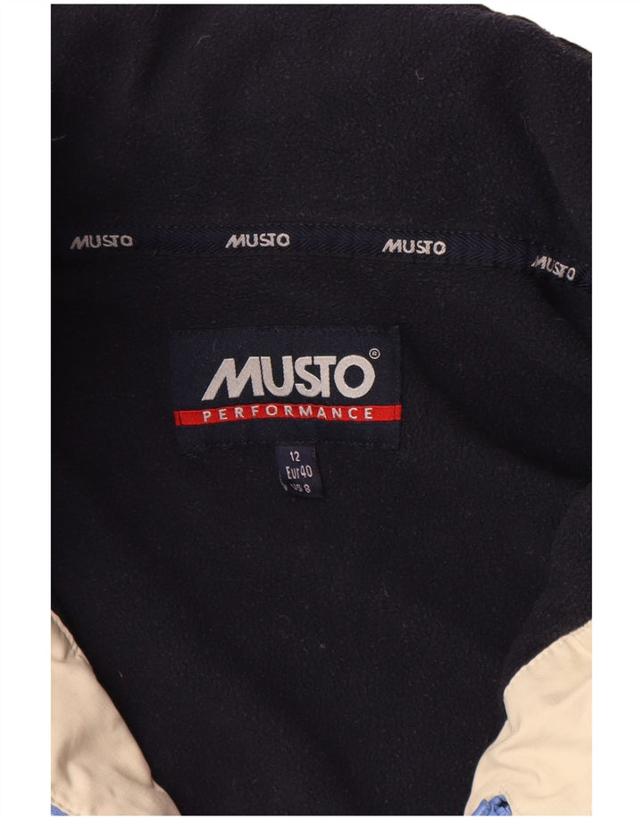 Musto Chaqueta cortavientos para mujer UK 12 Poliéster azul medio