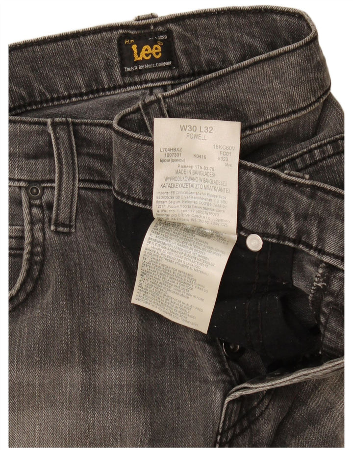 Vaqueros Lee Powell Slim para Mujer W30 L32 Algodón Gris