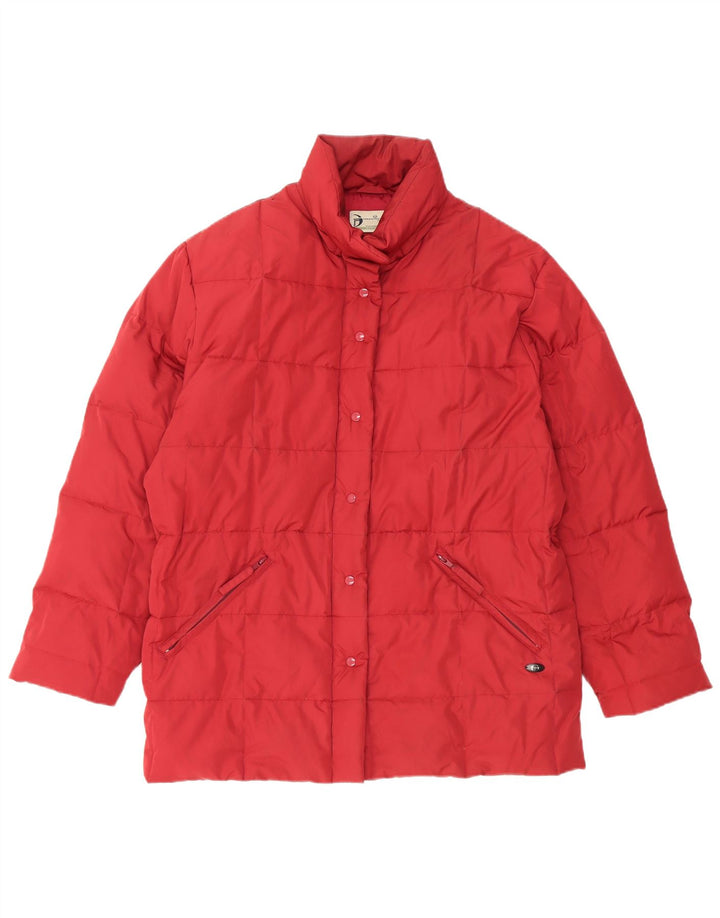 Sergio Tacchini Chaqueta acolchada extragrande para mujer UK 10 Small Red
