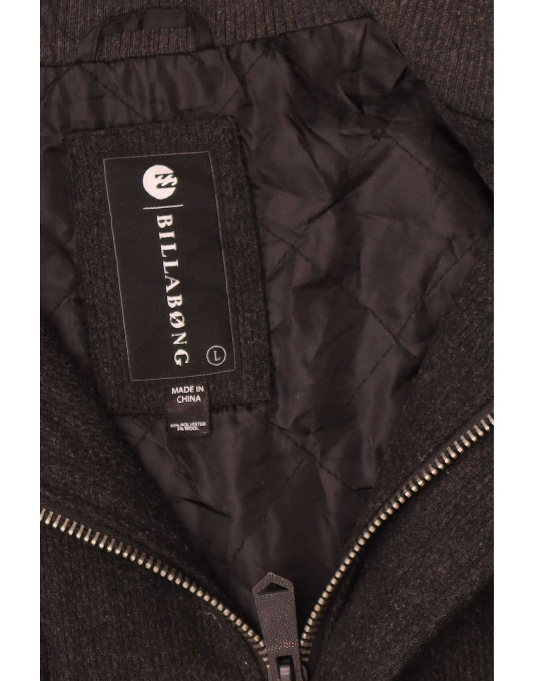 Billabong Chaqueta militar para hombre Reino Unido 40 Poliéster gris grande