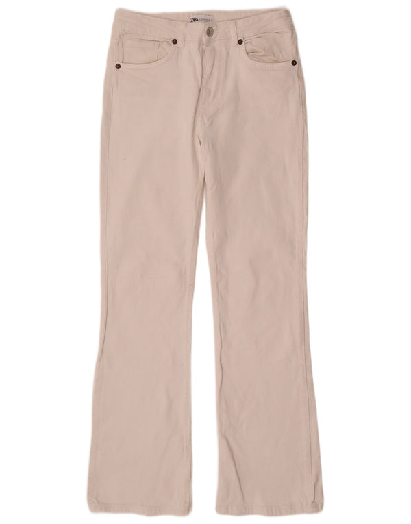 Zara Jeans Bootcut para Mujer EU 38 Small W28 L31 Blanco