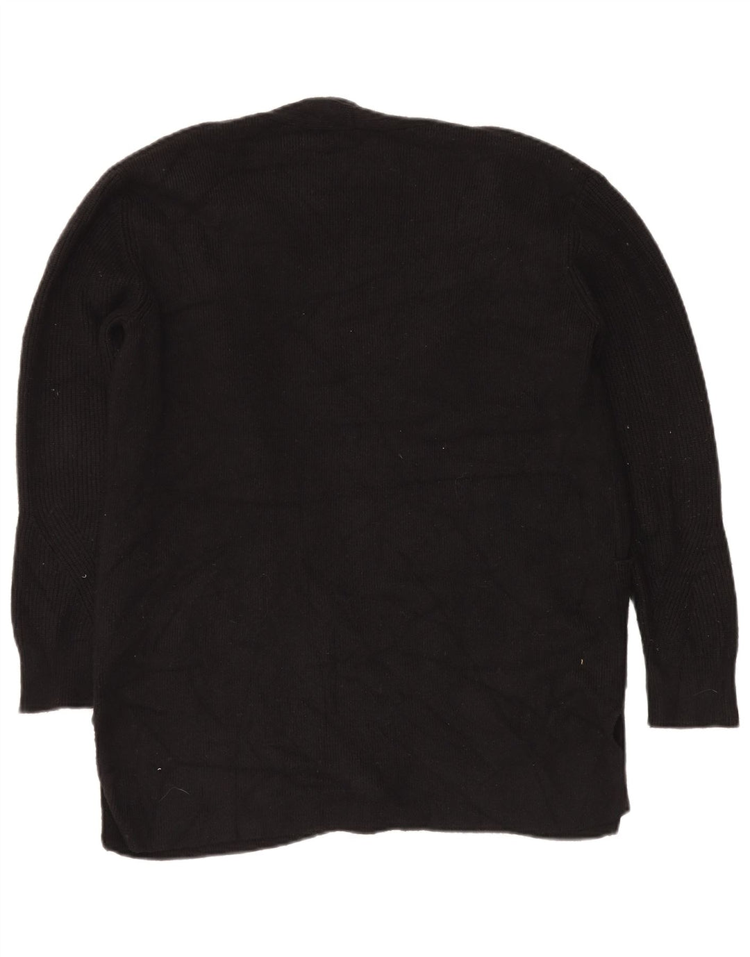 Marks & Spencer Suéter tipo cárdigan abierto para mujer UK 44 Large Viscosa negra
