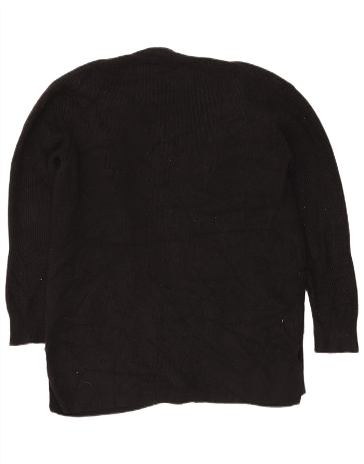 Marks & Spencer Suéter tipo cárdigan abierto para mujer UK 44 Large Viscosa negra