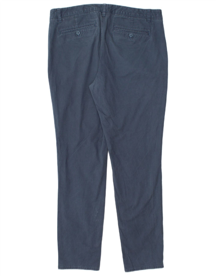 BONOBOS Pantalones chinos ajustados para hombre W35 L30 Algodón azul