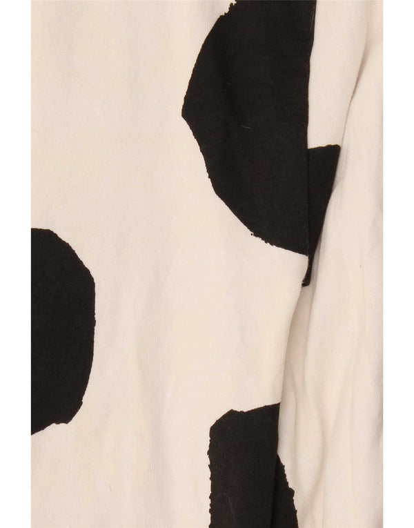 Zara Blusa para mujer Top UK 44 Algodón con lunares blancos medianos