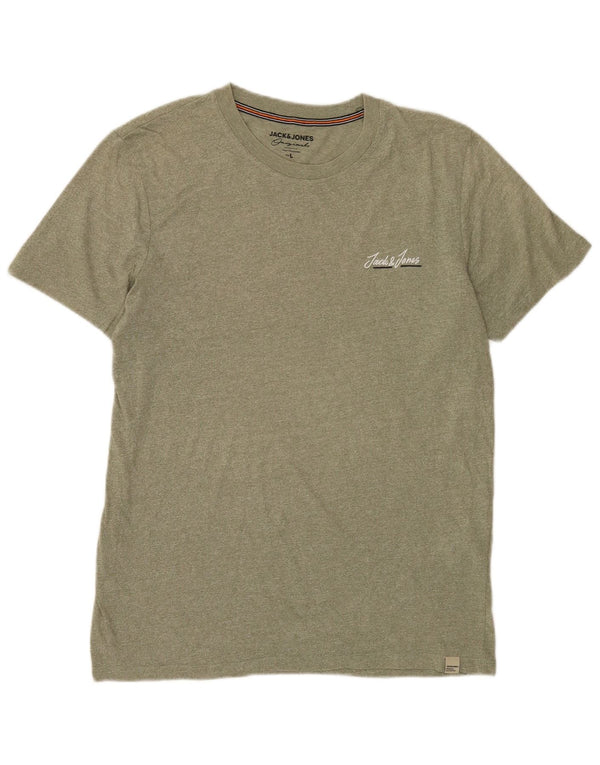 Jack & Jones Hombre Camiseta Top Large Khaki Algodón