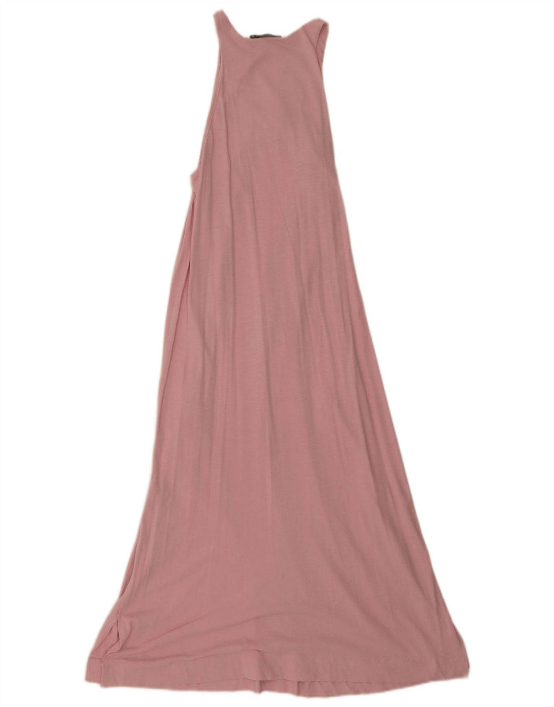 Zara Mujer Maxi Vestido Sin Mangas UK 42 Rosa Mediano