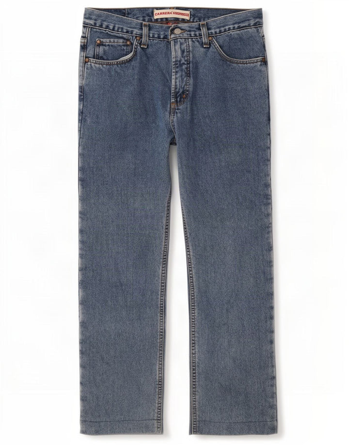 Vaqueros Rectos Carrera Para Hombre W34 L30 Azul