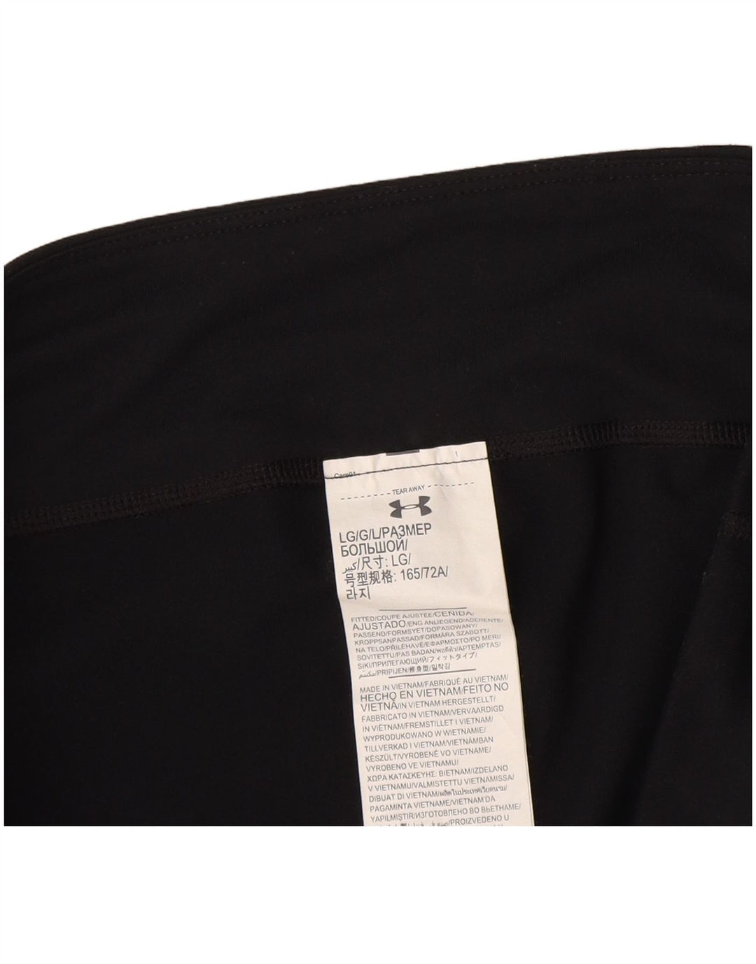Under Armour Leggings capri para mujer UK 46 Grande Poliéster negro