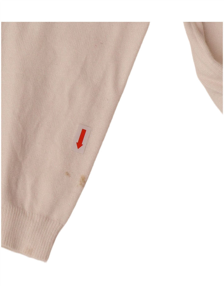 Guess Suéter gráfico con cuello barco para mujer UK 10 Small White