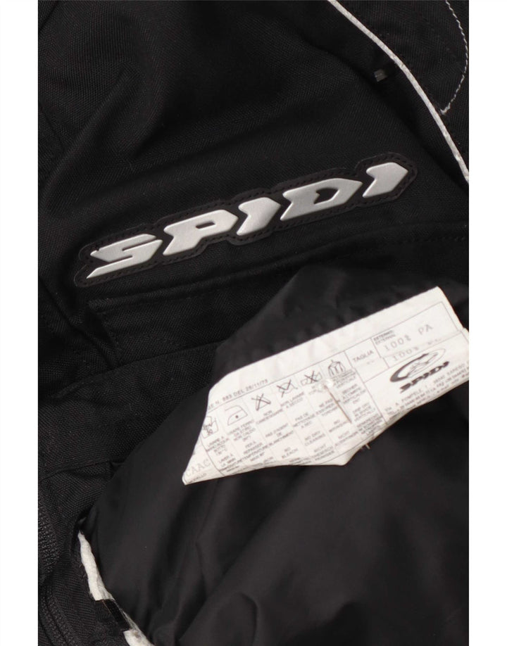 Spidi Mens Racer Jacket UK 38 Mediano Negro Poliamida