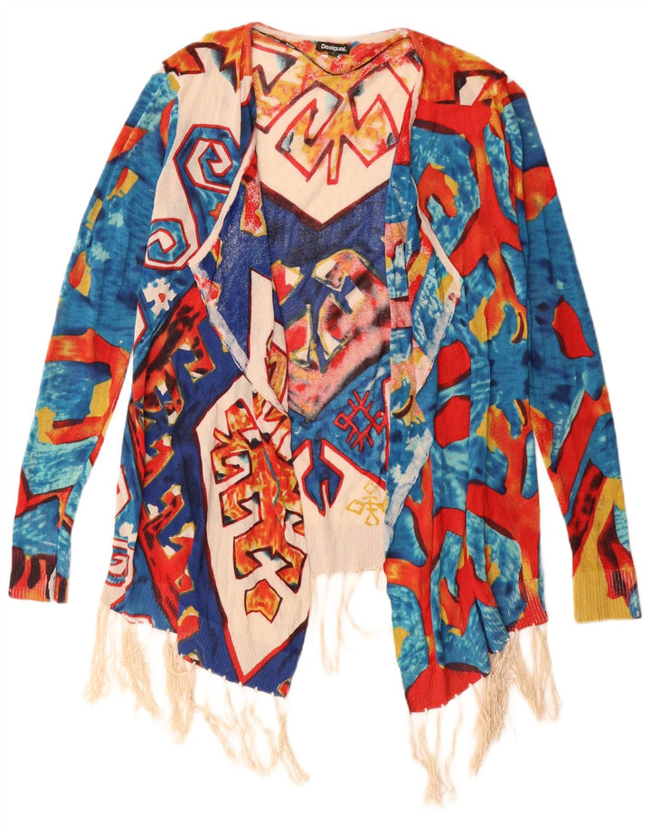 Desigual - Cárdigan largo para mujer, talla 10, multicolor