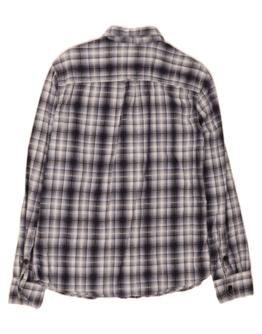 CONVERSE Mens Flannel Shirt Medium Navy Blue Check Cotton Vintage Converse and Second-Hand Converse from Messina Hembry 