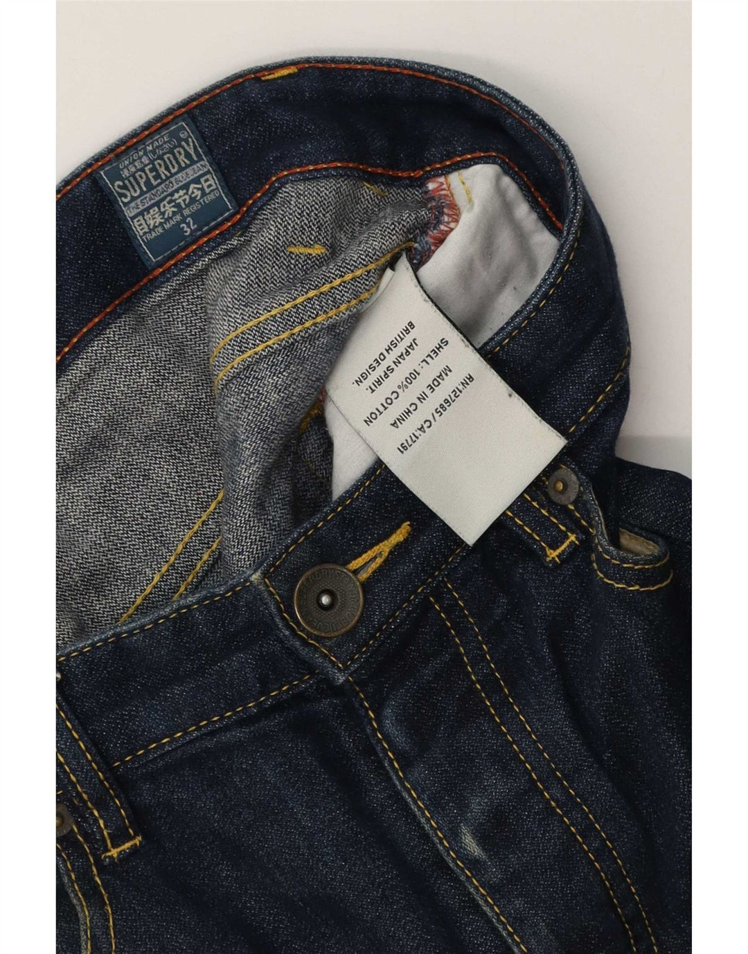 Superdry Shorts De Mezclilla Para Hombre W32 Algodón Azul Medio