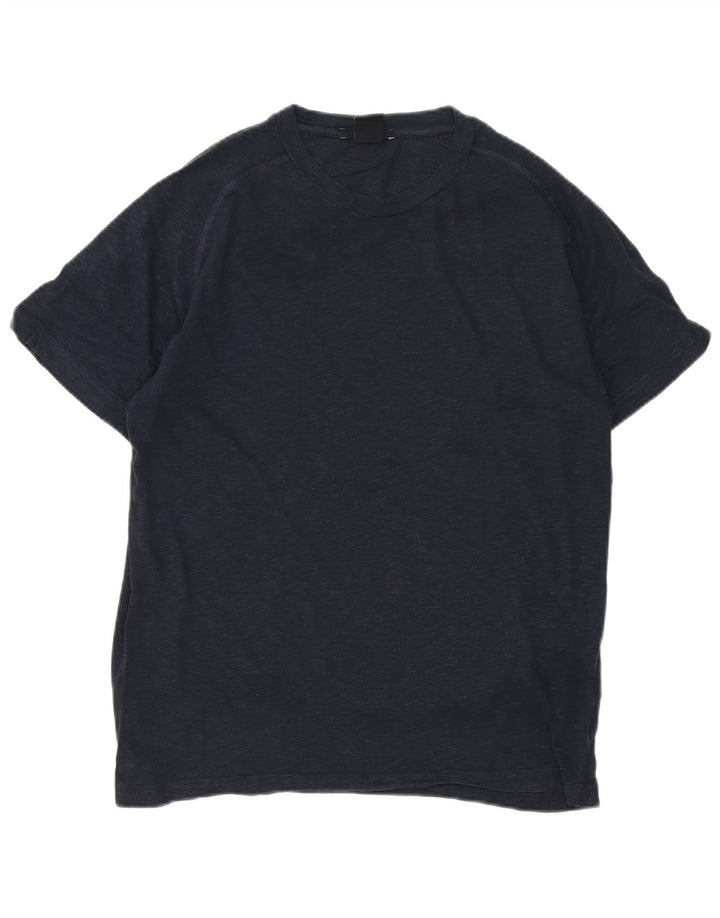 Colmar Hombre Regular Fit Camiseta Top Algodón Moteado Azul Marino Medio