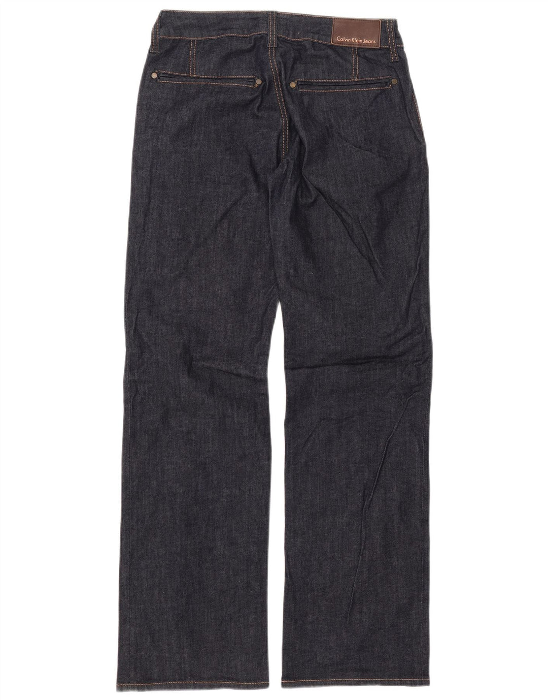 Vaqueros rectos para mujer CALVIN KLEIN W30 L33 Algodón azul marino