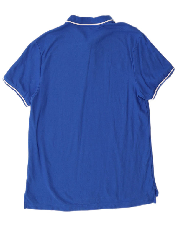 Nike Polo de ajuste regular para hombre, talla grande, algodón azul