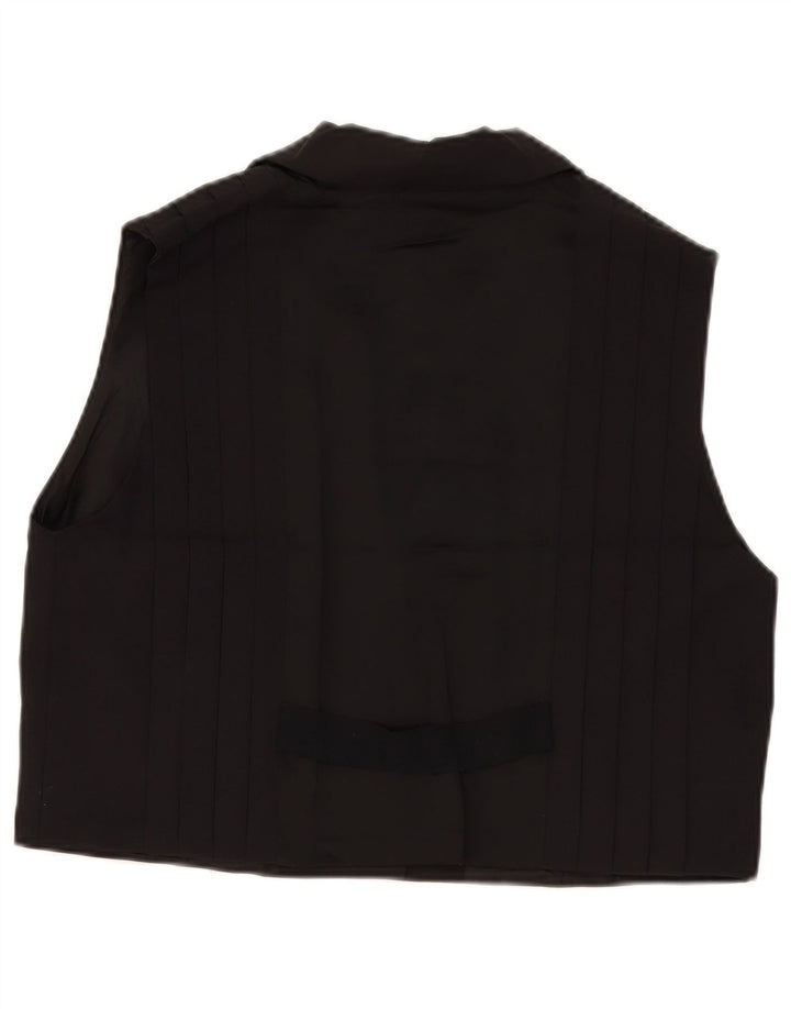 Chaleco Zara Mujer ES 40 XL Viscosa Negro