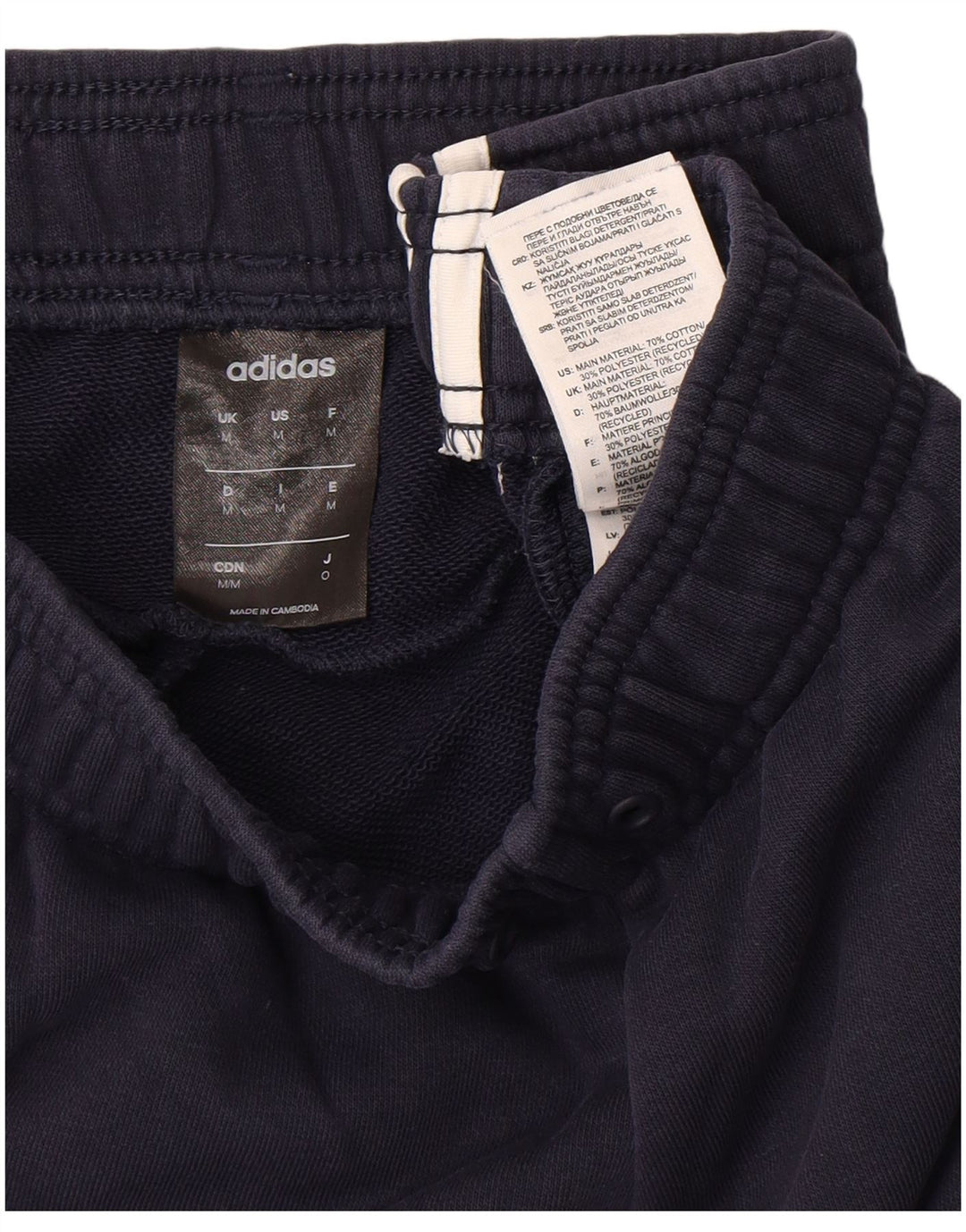 Pantalón De Chándal Adidas Hombre Mediano Azul Marino Algodón