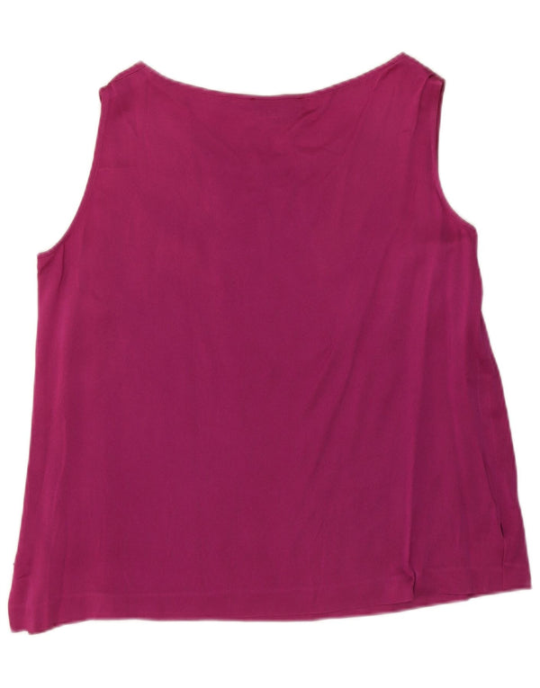 Luisa Spagnoli Blusa sin mangas para mujer UK 40 XL Viscosa rosa
