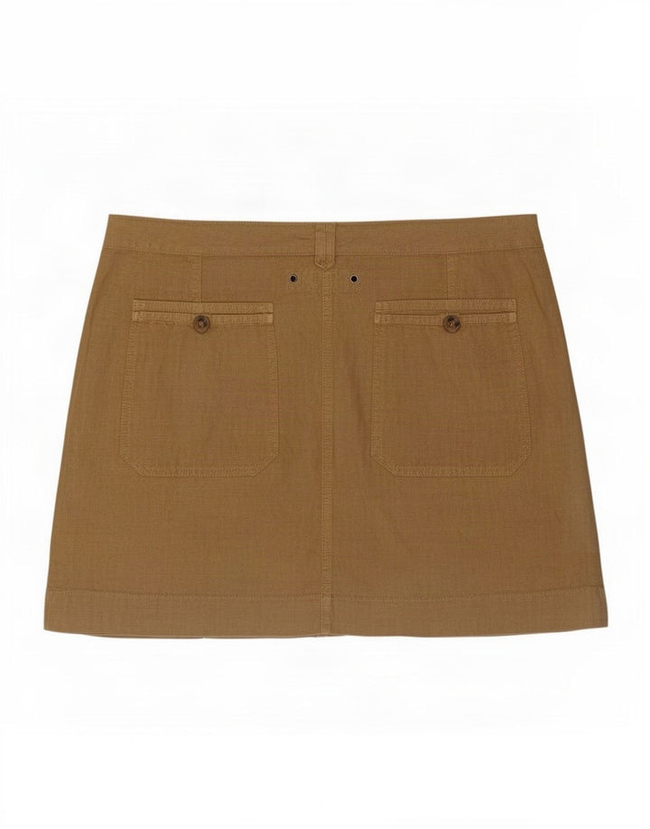 Minifalda Massimo Dutti Mujer Mediana W30 Beige