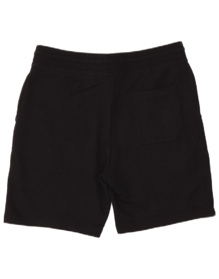 MARKS & SPENCER Pantalones cortos deportivos de ajuste regular para hombre Algodón negro mediano