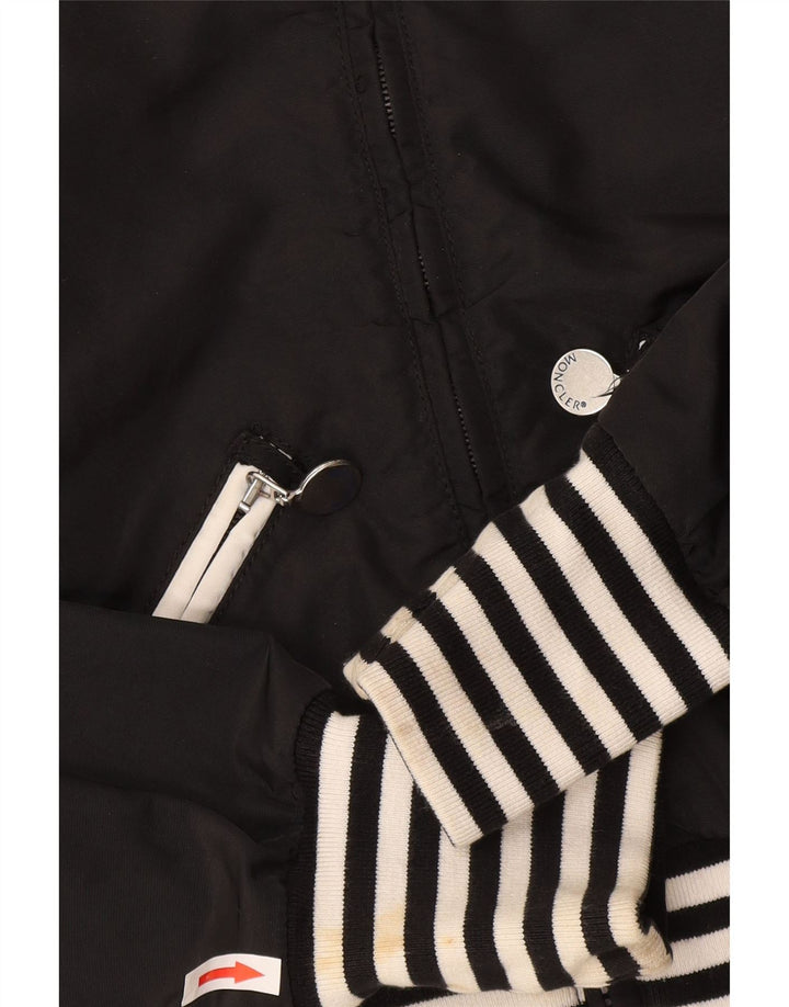 Moncler Cazadora Bomber Corta para Niña 9-10 Años Poliamida A Rayas Negro