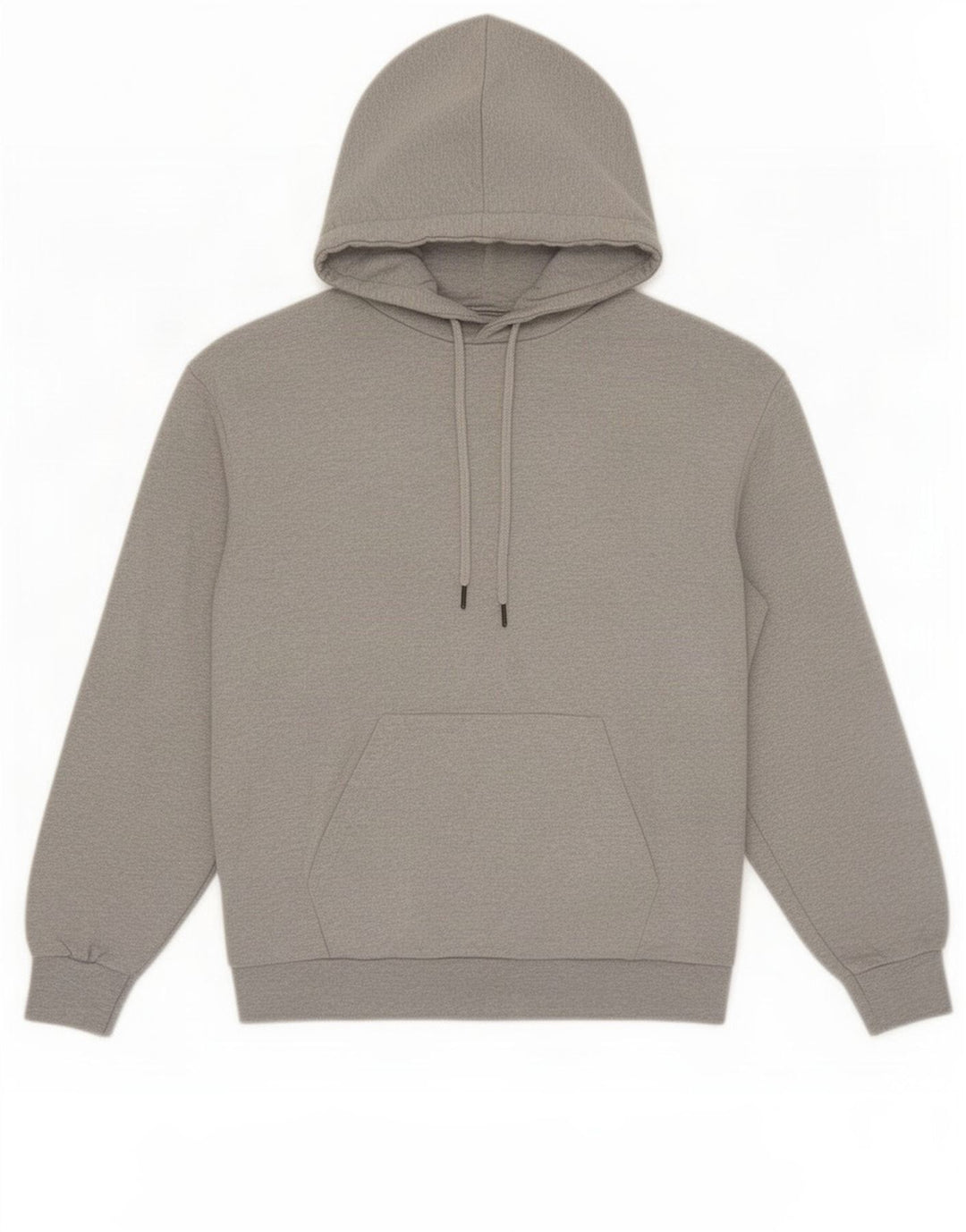 Zara Hombre Sudadera Con Capucha Jersey Gris Medio Algodón