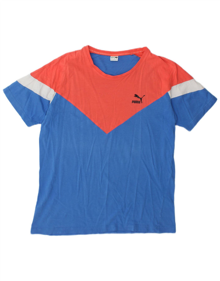 Camiseta Puma Top Medium Blue Colourblock para hombre