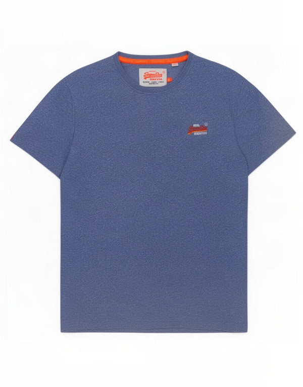 Superdry Camiseta para hombre Top Large Blue Moteado