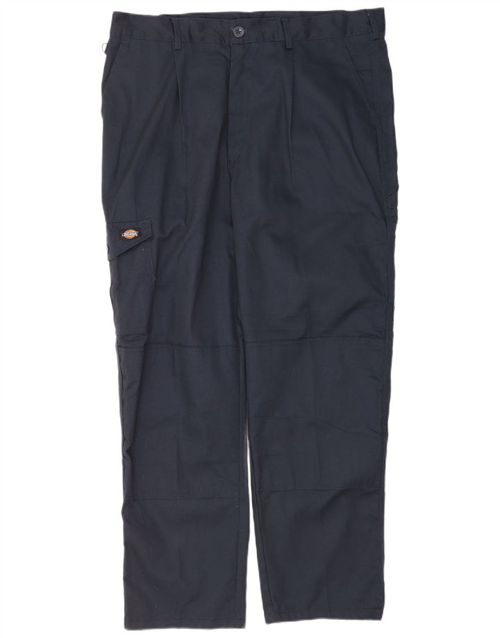Dickies Pantalón cargo recto para hombre W40 L31 Poliéster azul marino