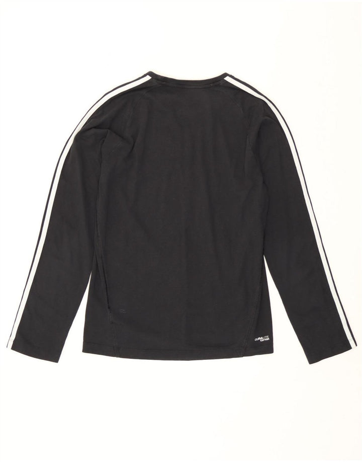Adidas Mens Clima 365 Top Manga Larga Pequeño Algodón Negro
