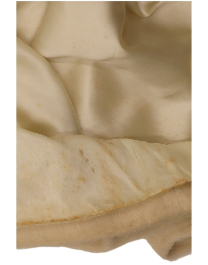 Max Mara Abrigo cruzado para mujer UK 10 Small Off White Classic