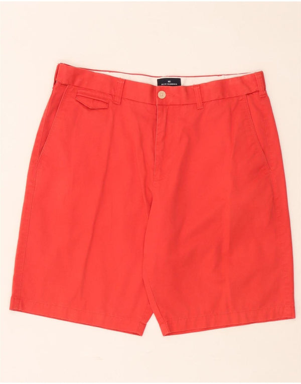 Marks & Spencer Mens Chino Shorts W36 Large Orange Cotton