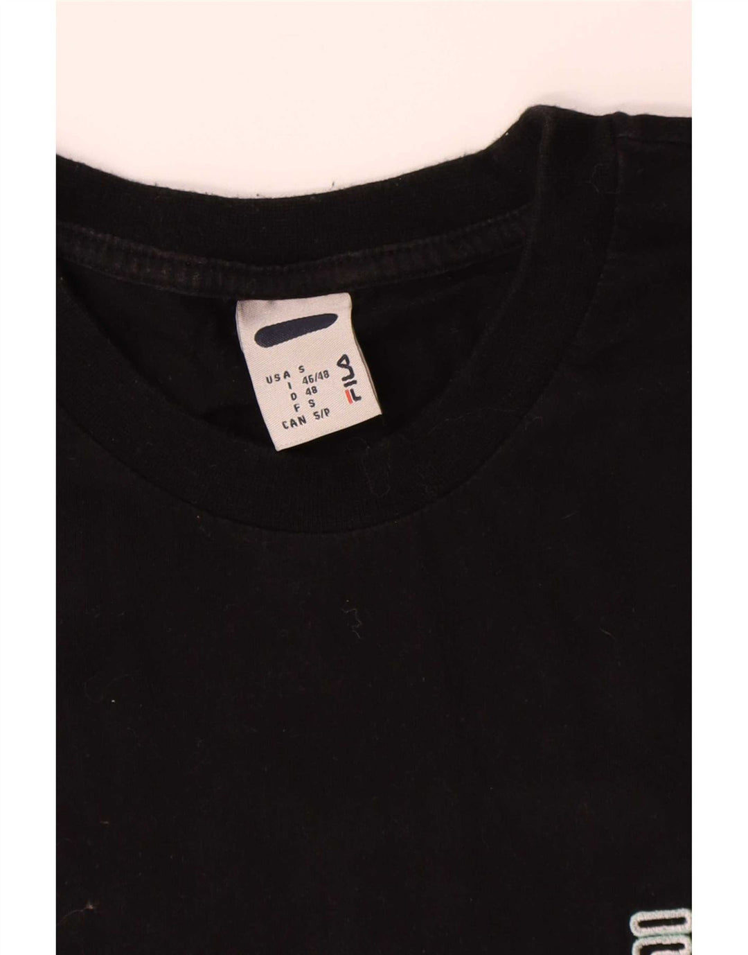 Fila Camiseta Hombre Top Small Algodón Negro