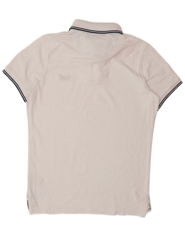 SUPERDRY Polo Hombre XL Blanco Algodón
