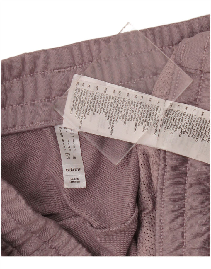 ADIDAS Mujer Chándal Pantalones Joggers UK 16/18 Grande Púrpura Poliéster