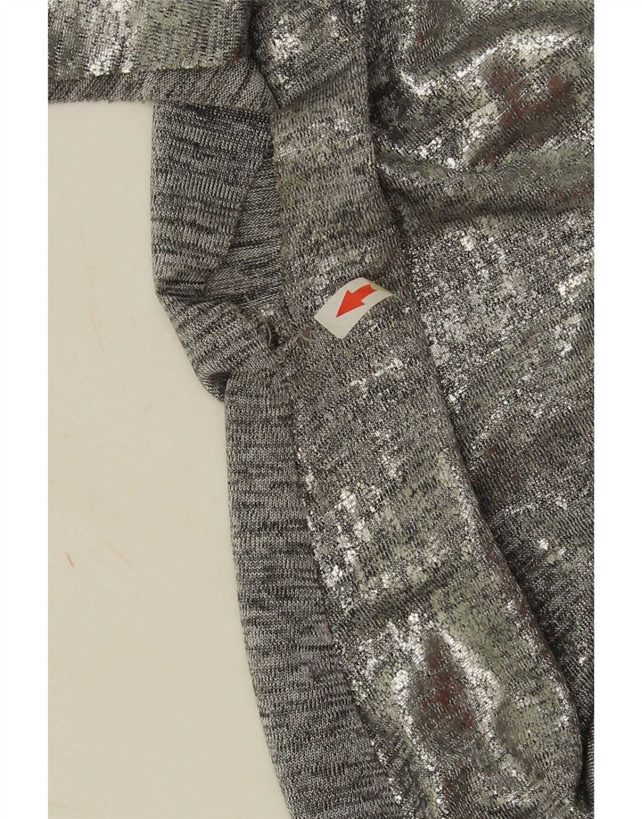 Zara Mujer Blusa Sin Mangas Top UK 44 Gris Medio