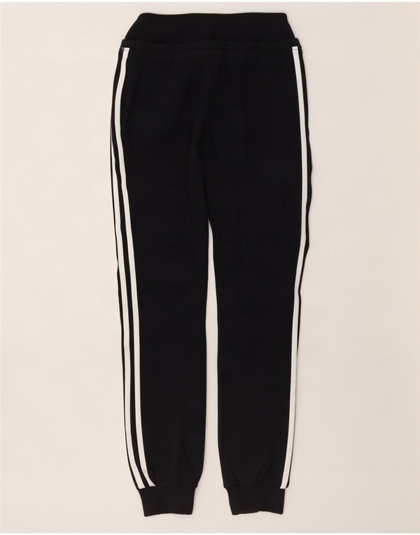 Adidas Mujer Chándal Pantalones Joggers UK 8 Pequeño Algodón Negro