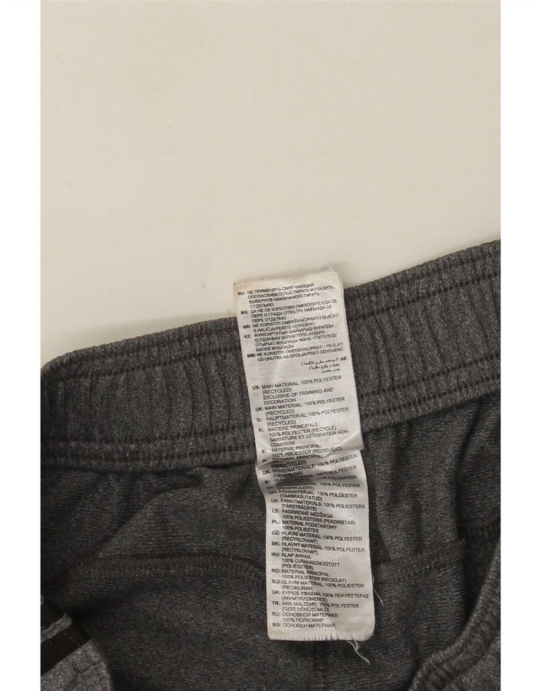 Adidas Mujer Chándal Pantalones Joggers UK 8 Pequeño Gris Poliéster