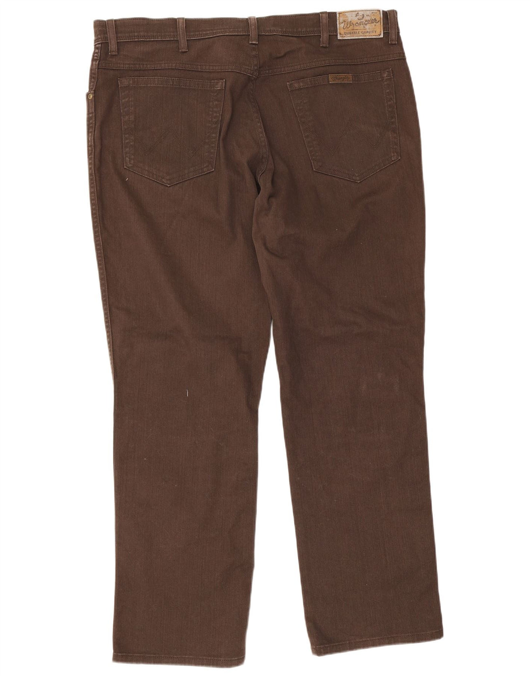 Wrangler Vaqueros rectos de corte regular para hombre W40 L30 Algodón marrón