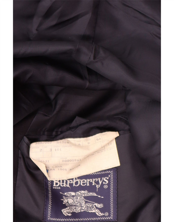 Burberrys Chaqueta tipo blazer con doble botonadura para hombre IT 56 XL Lana azul marino