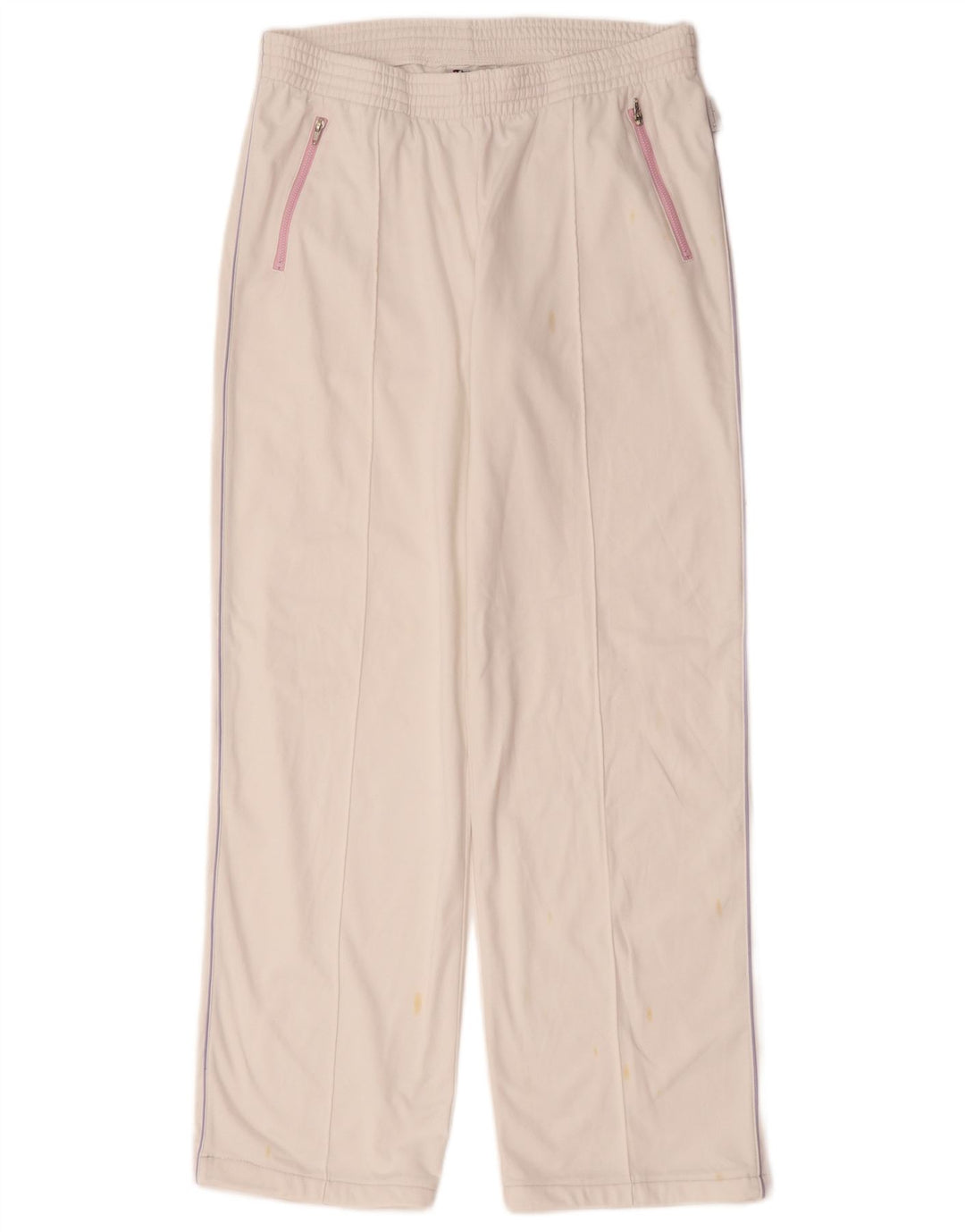 Champion Pantalones De Chándal Para Mujer UK 44 Grande Poliéster Blanco