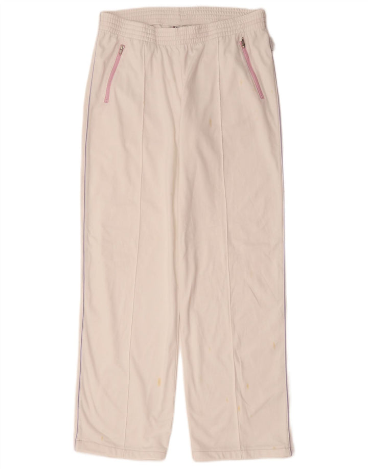 Champion Pantalones De Chándal Para Mujer UK 44 Grande Poliéster Blanco