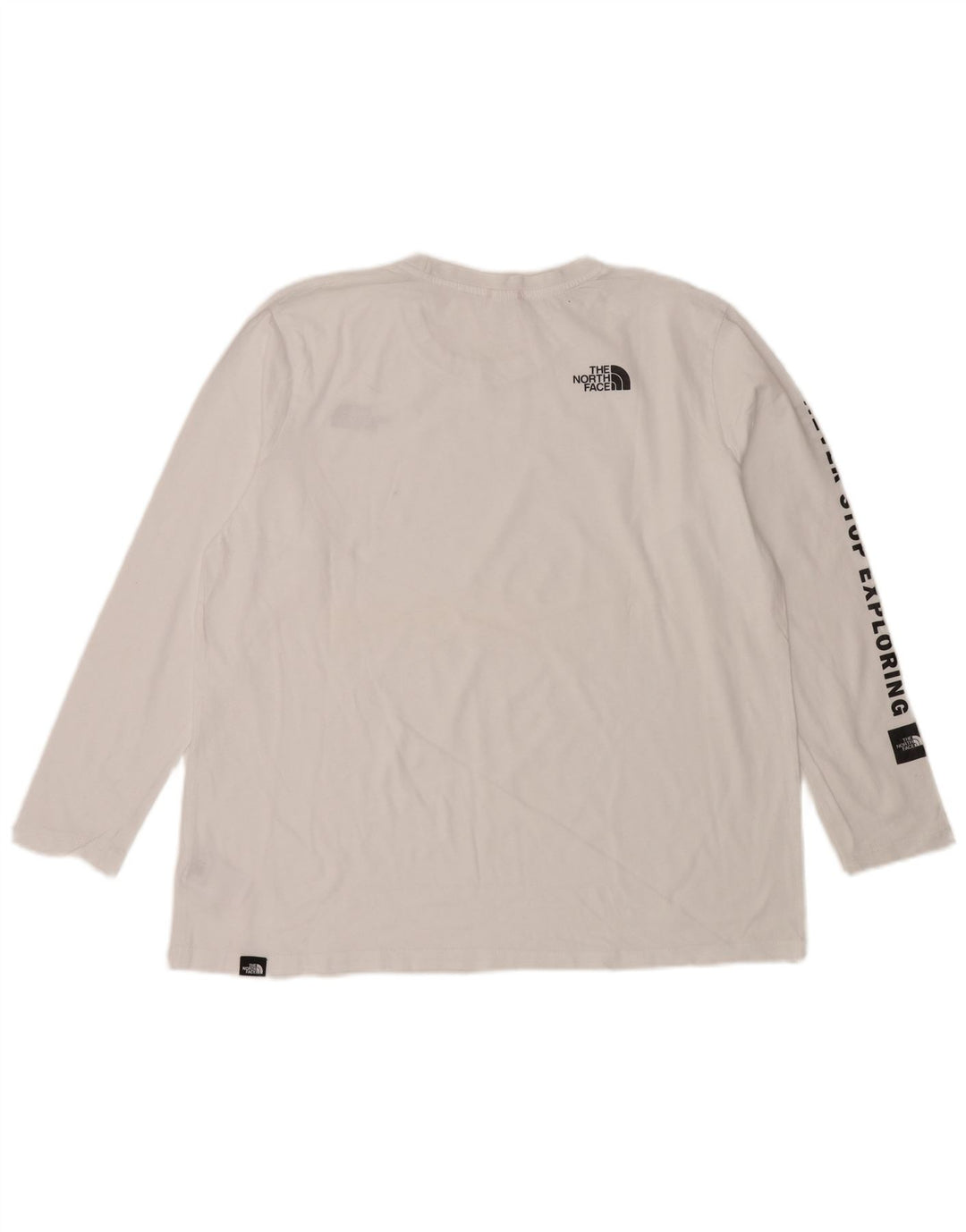 THE NORTH FACE Top gráfico para mujer de manga larga UK 40 XL Blanco