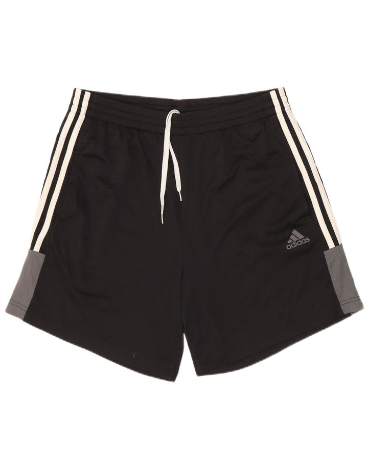 Pantalón Corto Deportivo Adidas Hombre Mediano Negro Poliéster Deportes